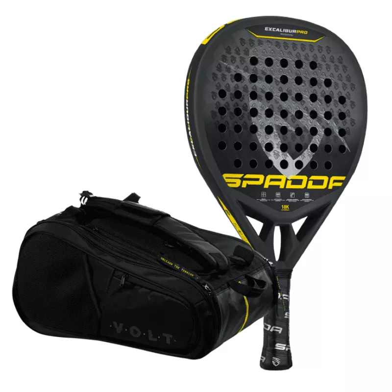 Combi Deal Black en Yellow padeltas en padelracket