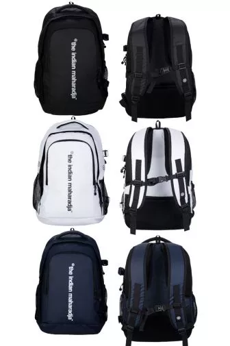 The Indian Maharadja Sports bag PLX5.34 donkerblauw, wit en zwart padeltassen | PadelShopWestland