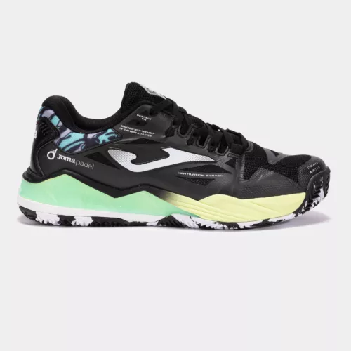Joma Spin zwart groen heren padelschoen | PadelShopWestland