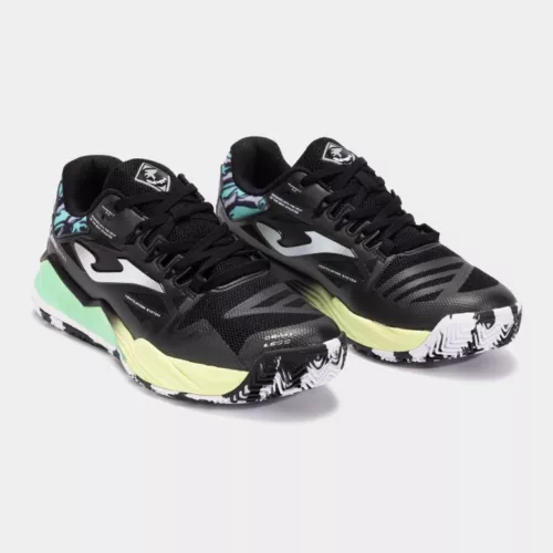 Joma Spin zwart groen heren padelschoenen | PadelShopWestland