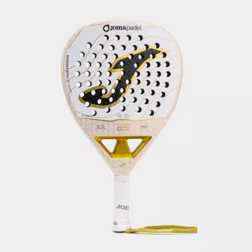 Joma Slam Pro Iconic White/Gold padelracket | PadelShopWestland