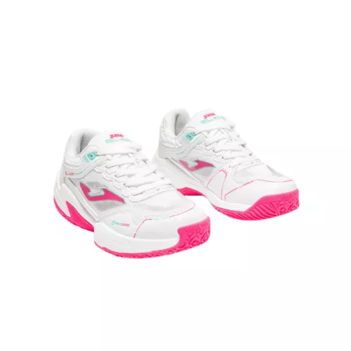 Joma Slam JR 2632 White Pink padelschoenen | PadelShopWestland